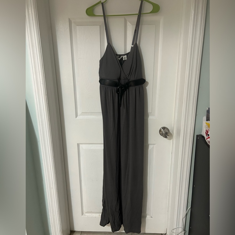 Gray maxi dress